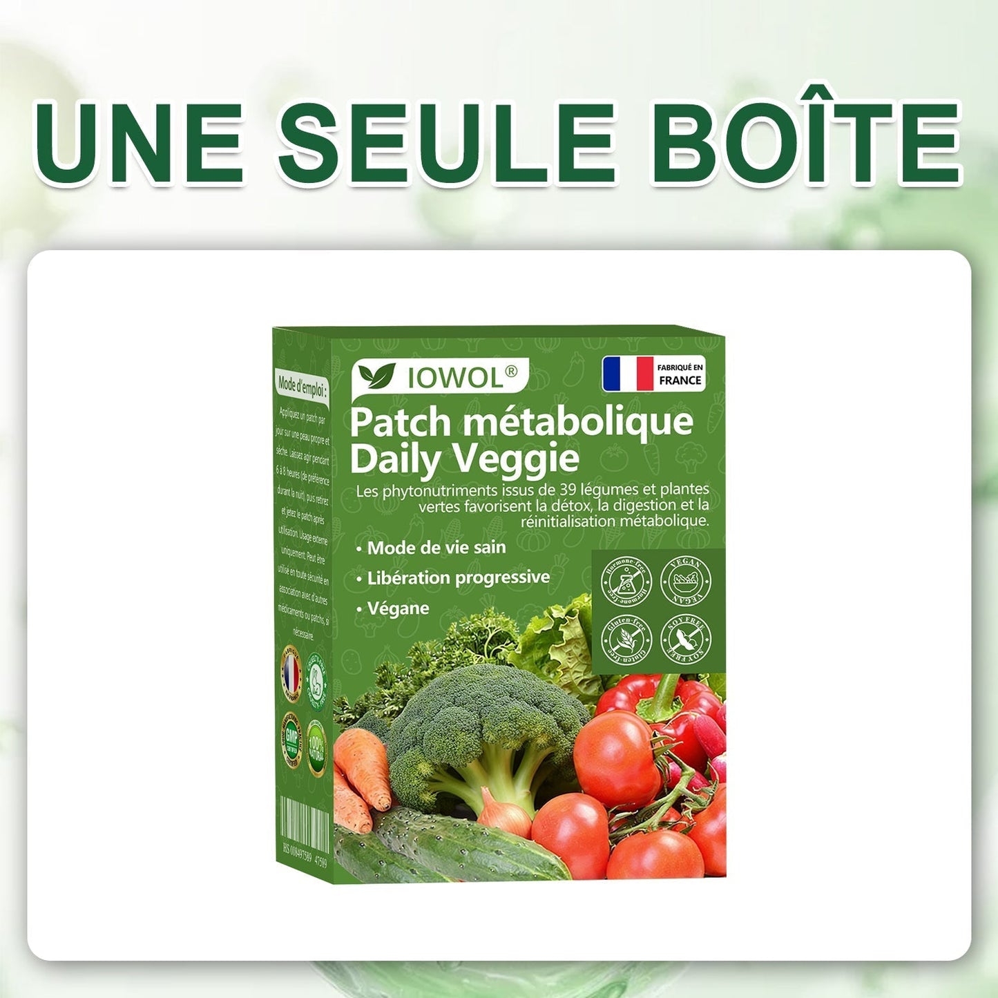 🥦𝐁𝐨𝐮𝐭𝐢𝐪𝐮𝐞 𝐎𝐟𝐟𝐢𝐜𝐢𝐞𝐥𝐥𝐞 | 𝐋𝐞 𝐩𝐚𝐭𝐜𝐡 𝐦é𝐭𝐚𝐛𝐨𝐥𝐢𝐪𝐮𝐞 𝐪𝐮𝐨𝐭𝐢𝐝𝐢𝐞𝐧 𝐚𝐮𝐱 𝐥é𝐠𝐮𝐦𝐞𝐬 𝐈𝐎𝐖𝐎𝐋® 𝐮𝐭𝐢𝐥𝐢𝐬𝐞 𝐝𝐞𝐬 𝐞𝐱𝐭𝐫𝐚𝐢𝐭𝐬 𝐛𝐢𝐨𝐥𝐨𝐠𝐢𝐪𝐮𝐞𝐬 𝐞𝐭 𝐝𝐞𝐬 𝐩𝐡𝐲𝐭𝐨𝐧𝐮𝐭𝐫𝐢𝐦𝐞𝐧𝐭𝐬 𝐢𝐬𝐬𝐮𝐬 𝐝𝐞 𝟑𝟗 𝐥é𝐠𝐮𝐦𝐞𝐬 + 𝐯𝐞𝐫𝐝𝐮𝐫𝐞𝐬 𝐩𝐨𝐮𝐫 𝐬𝐨𝐮𝐭𝐞𝐧𝐢𝐫 𝐥𝐚 𝐝é𝐭𝐨𝐱, 𝐥𝐚 𝐝𝐢𝐠𝐞𝐬𝐭𝐢𝐨𝐧, 𝐥𝐞 𝐦é𝐭𝐚𝐛𝐨𝐥𝐢𝐬𝐦𝐞 𝐞𝐭 𝐥’é𝐧𝐞𝐫𝐠𝐢𝐞 𝐚𝐮 𝐪𝐮𝐨𝐭𝐢𝐝𝐢𝐞𝐧.