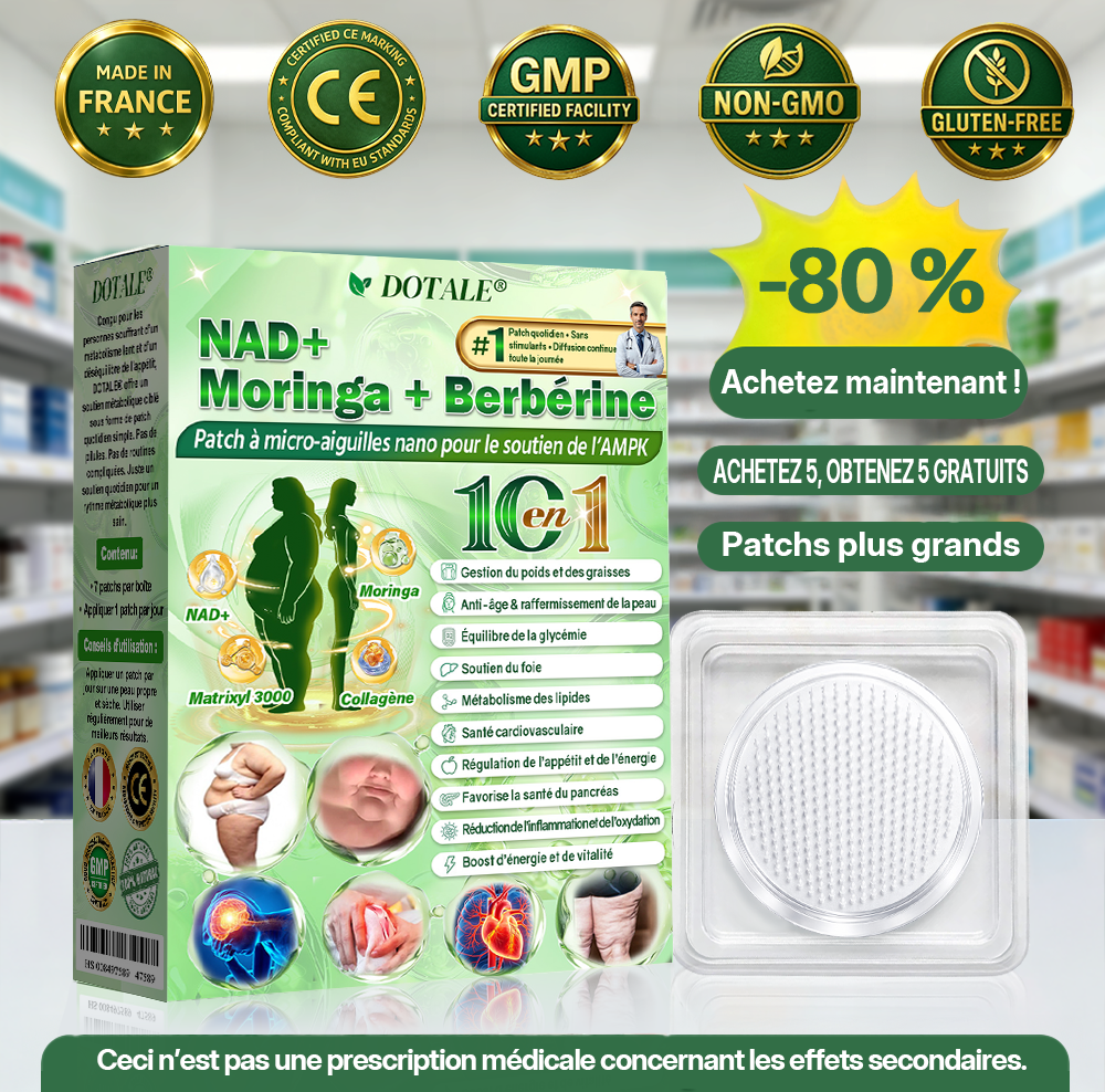 Un instant… avant de partir  Nous disposons actuellement d’un petit stock supplémentaire, non inclus dans notre offre habituelle.  👉 Ajoutez 1 DOTALE® supplémentaire avec jusqu’à -80 %