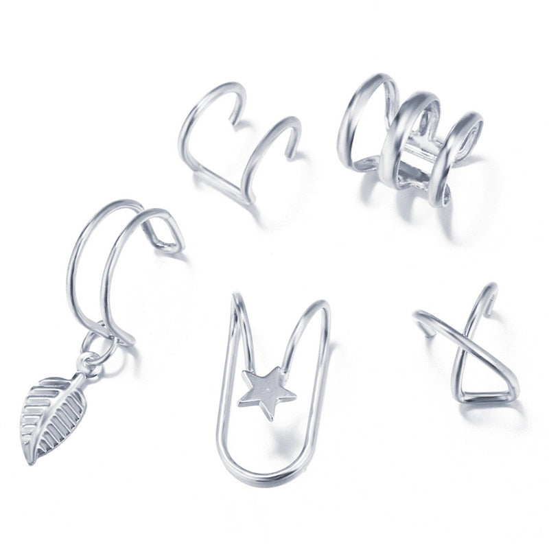 Fashion Exquisite Rhinestone Decor Ear Cuff earring for Woman Ear 2026 Summer New Arrival Christmas Jewelry Gift